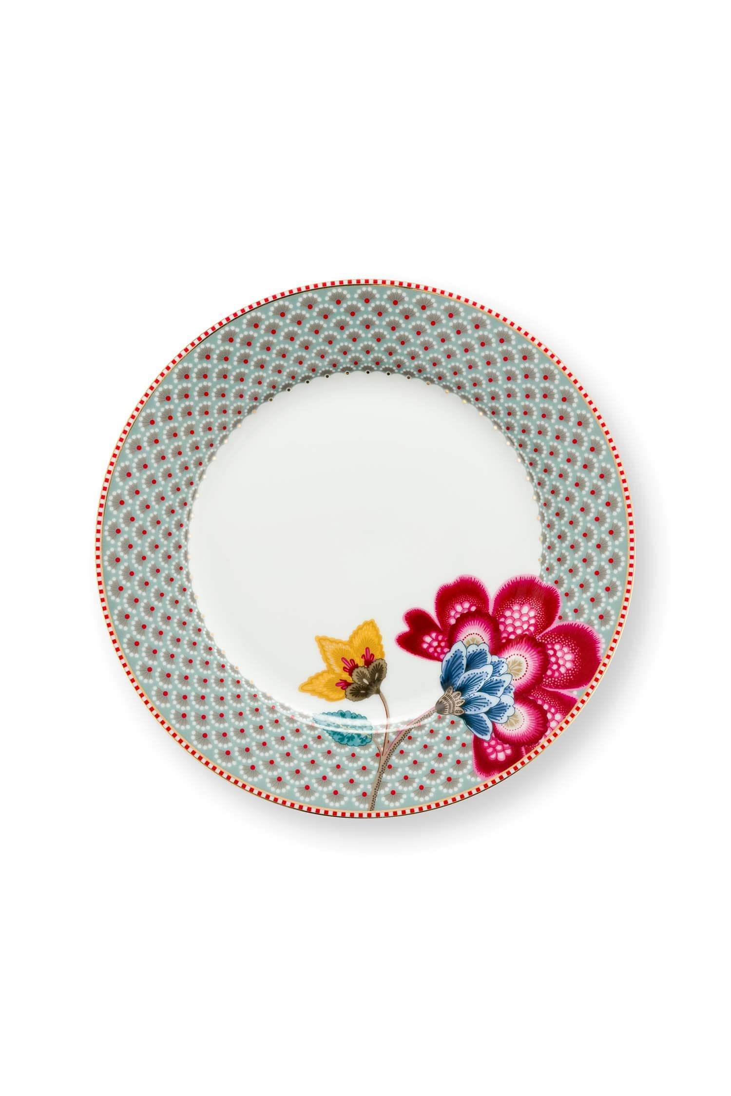 Breakfast Plate Blooming Tales Blue 23cm