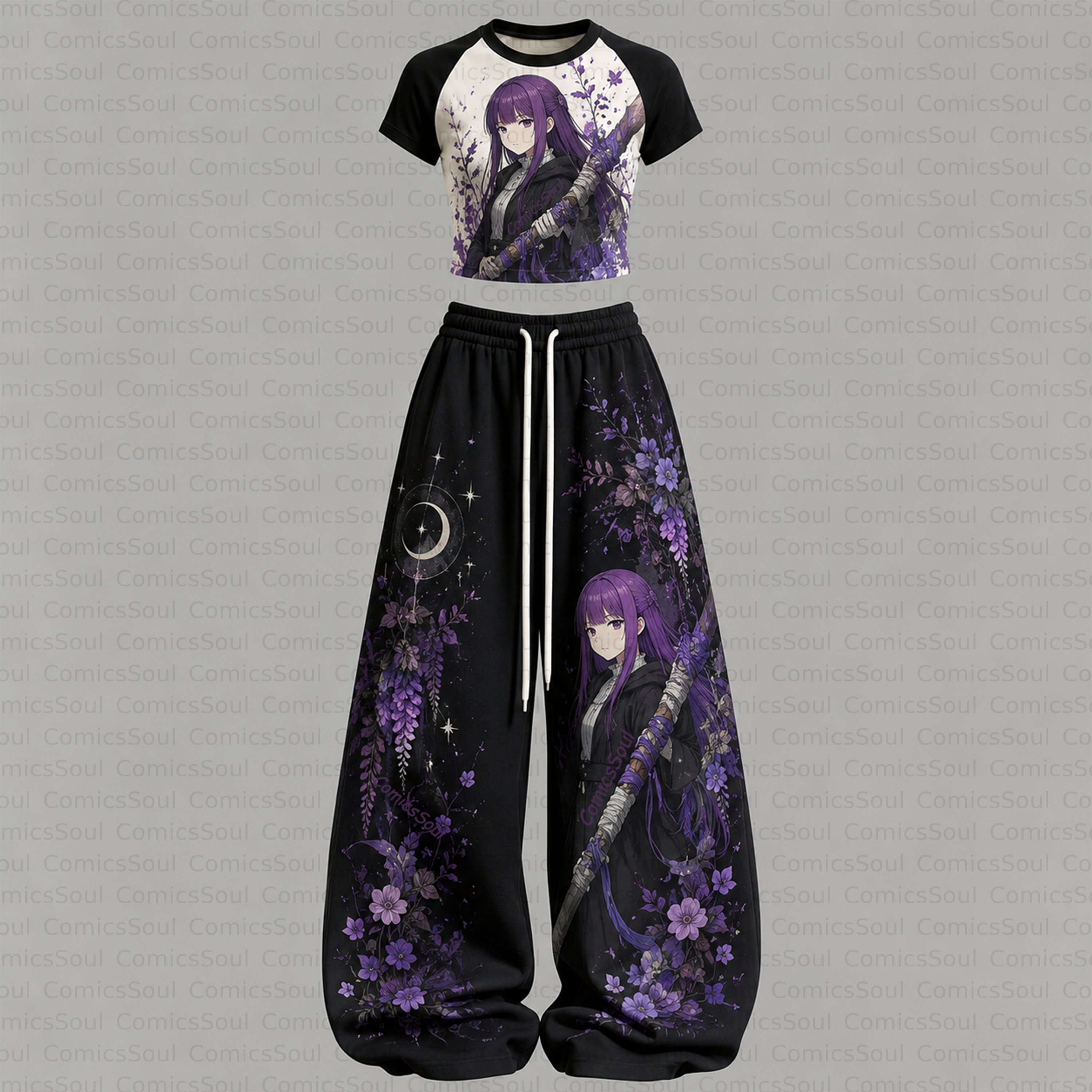 Frieren: Beyond Journey's End T-Shirt & Elasticated Trousers Two-Piece Set