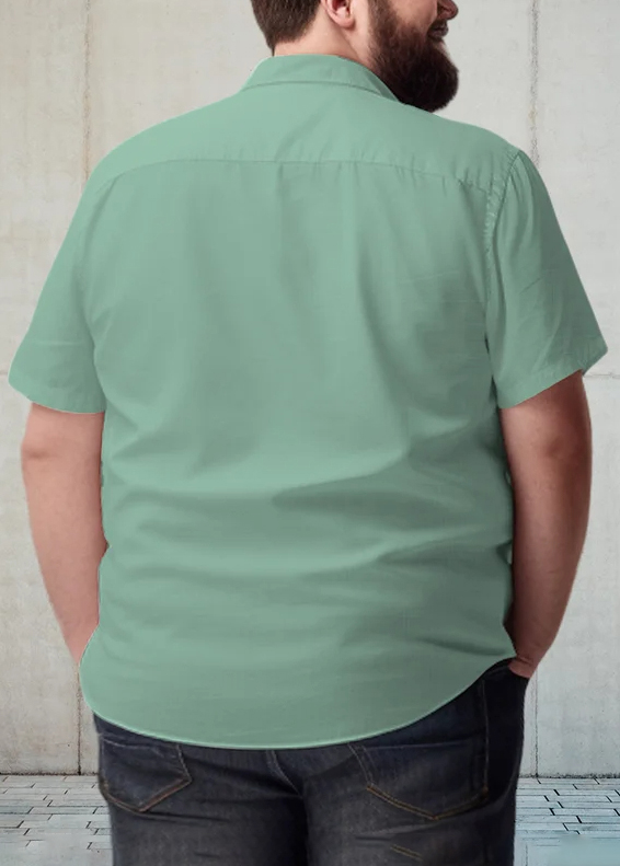 Men's Big Size Vacation Casual Hawaiian Short Sleeve Shirt 006