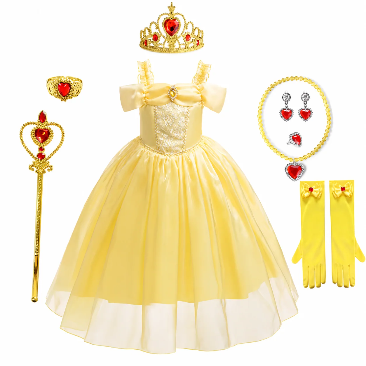 Halloween Costumes Girls Princess Party Dress Costume Set - Image 13 Halloween Costumes Girls Princess Party Dress Costume Set - Image 13