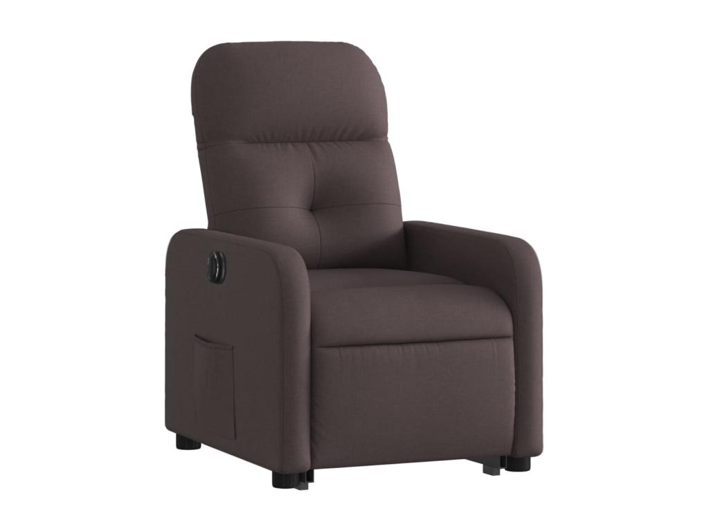 Sillón eléctrico reclinable elevable de Nidolux marrón oscuro