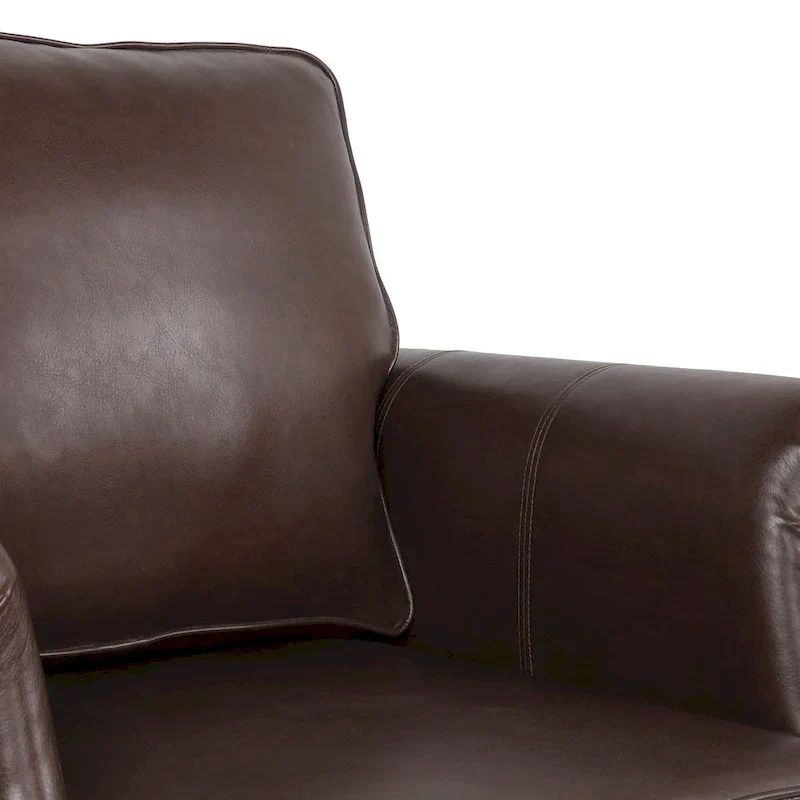 Christopher Knight Home Dowd Faux Leather 3-Piece Club Chair and Sofa Set