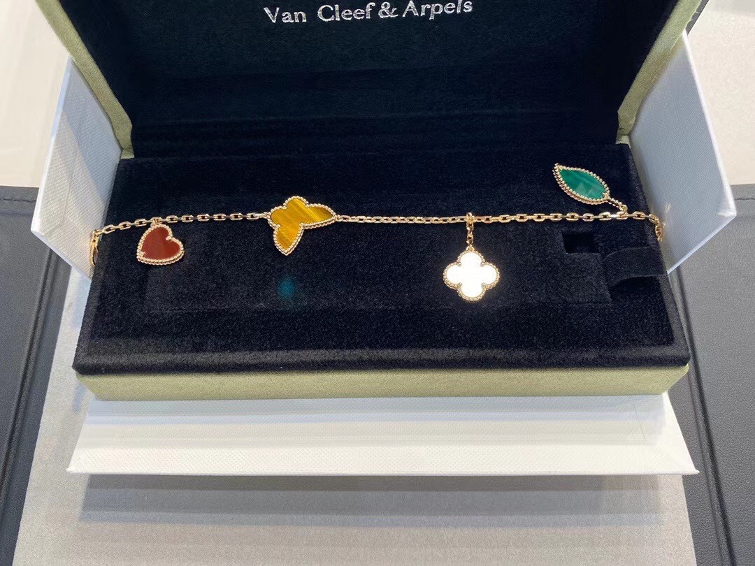 VCA Limited Version Lucky Alhambra Bracelet 4 Motifs - Original Replica Club
