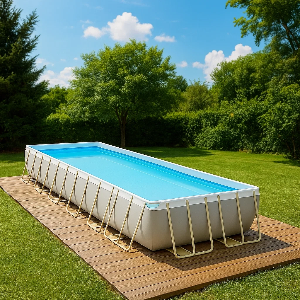 Piscina tubular,rectangular,18000 L,PVC y acero,gris/blanco,instalación sobre suelo,550x250x100 cm - zdzpGzb22e3e