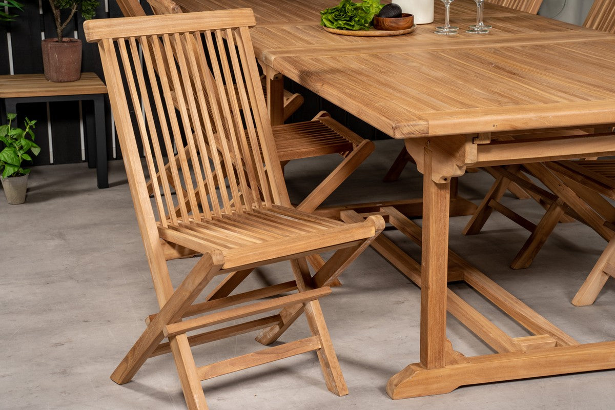 Rebellenclub Crema Tuinstoel - Set van 2 - Naturel Hout