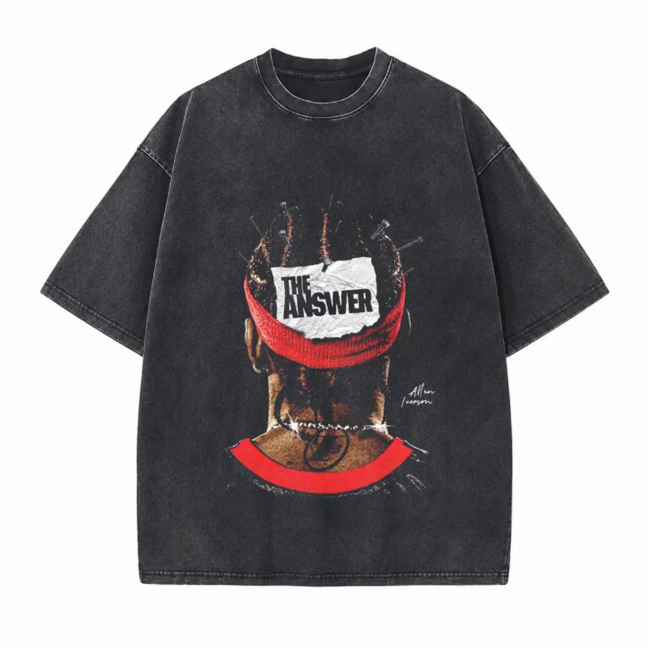 NBA Legend Superstar Printed Unisex Washed T-Shirt