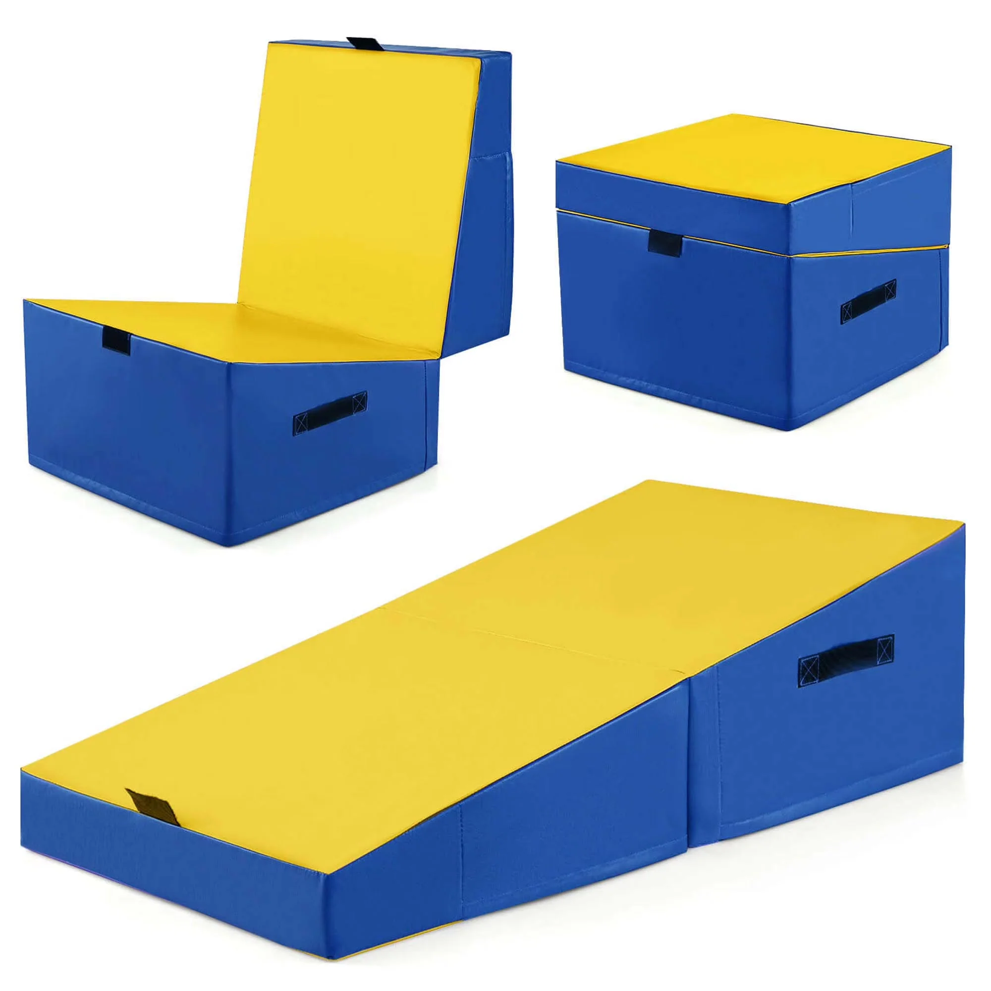 Costway Folding Gymnastics Incline Mat, 48 x 24 x 14 in - Image 2 Costway Folding Gymnastics Incline Mat, 48 x 24 x 14 in - Image 2