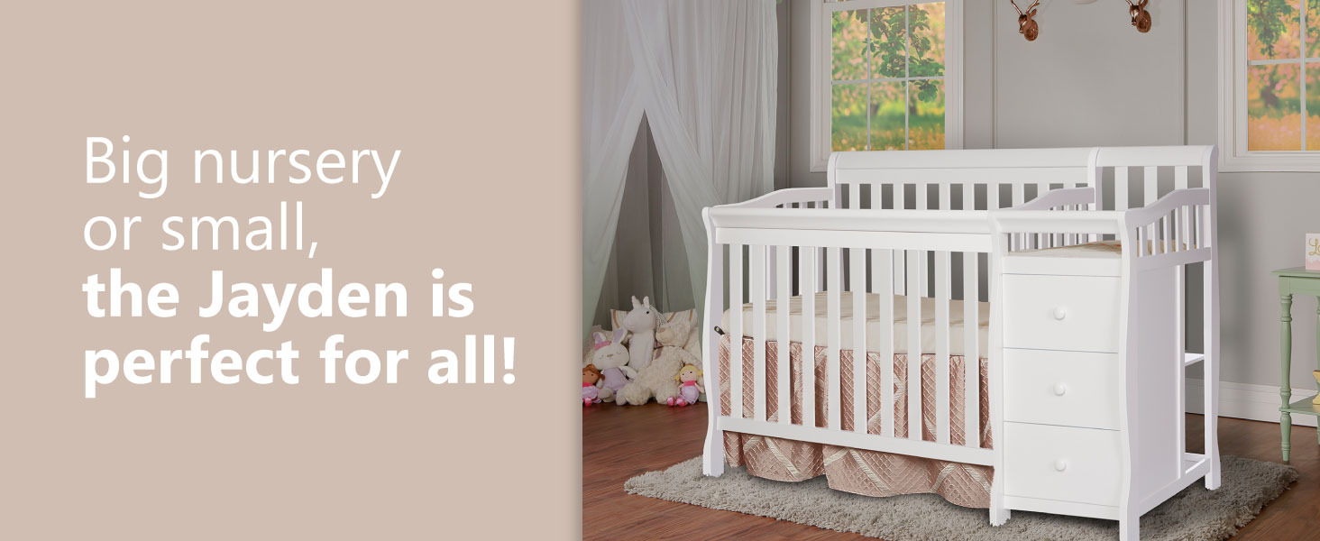 dream on me convertible cribs, jayden mini cribs,mini cribs for baby, convertible cribs, portable