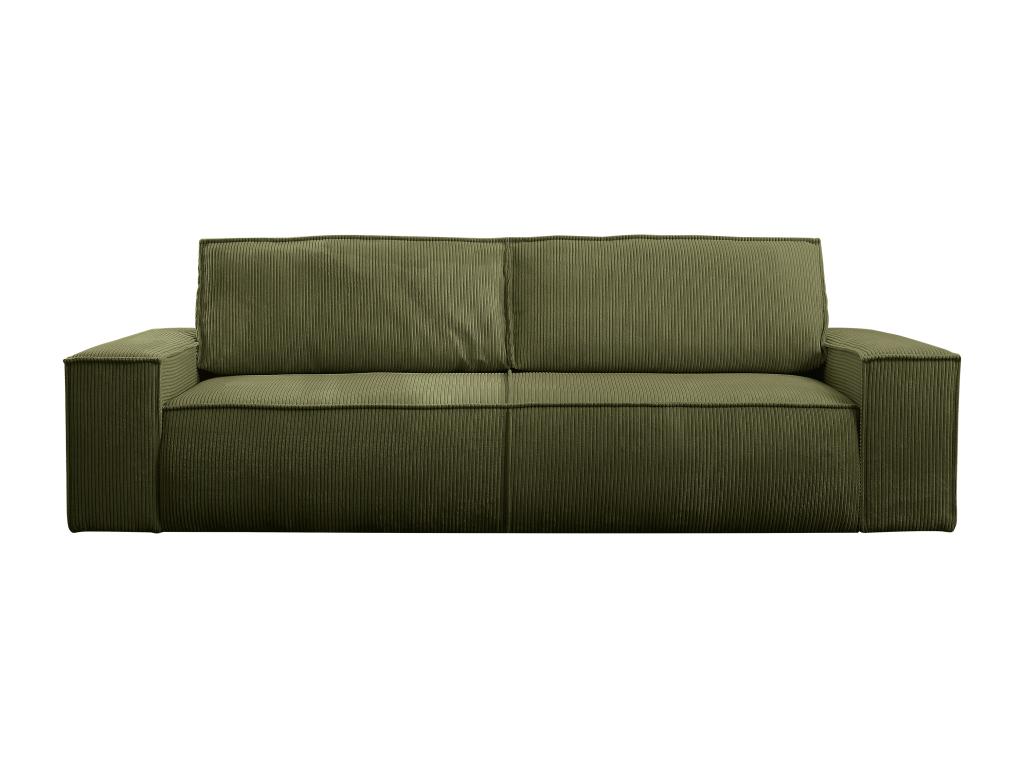 Canapé abatible 140x190 cm con cabecero vertical caqui
