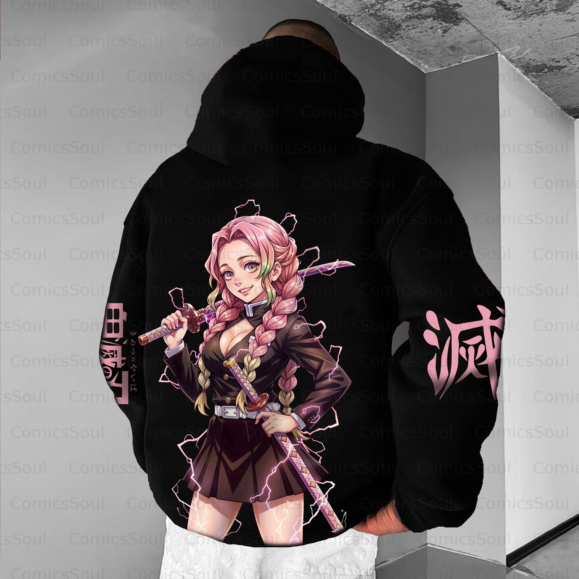 Unisex Anime Graphic Streetwear Vintage Plush Hoodie| KNY