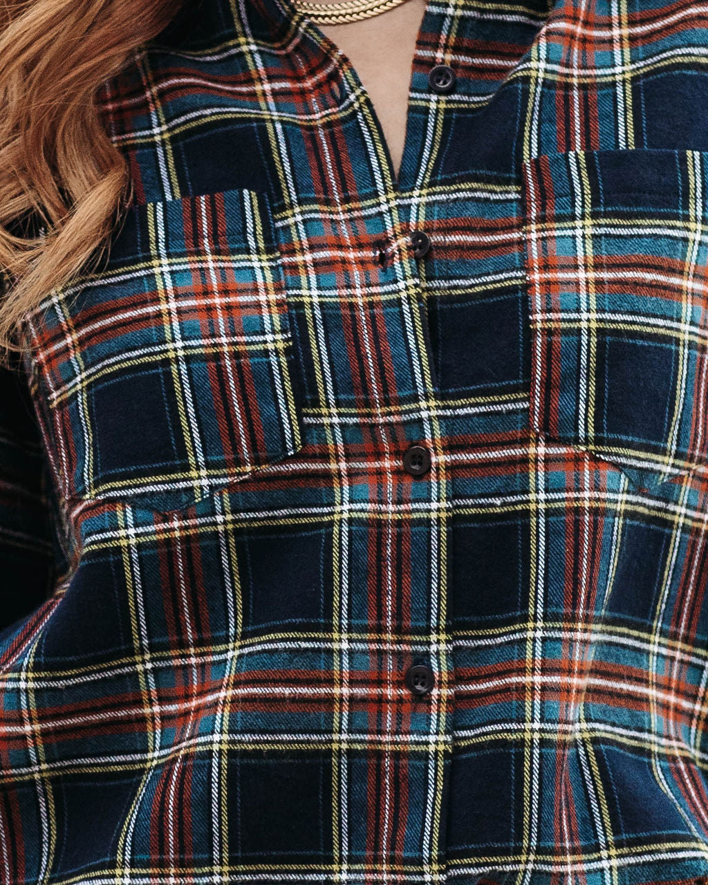 Plaid Kingdom Button Up Top - Se7enfashion