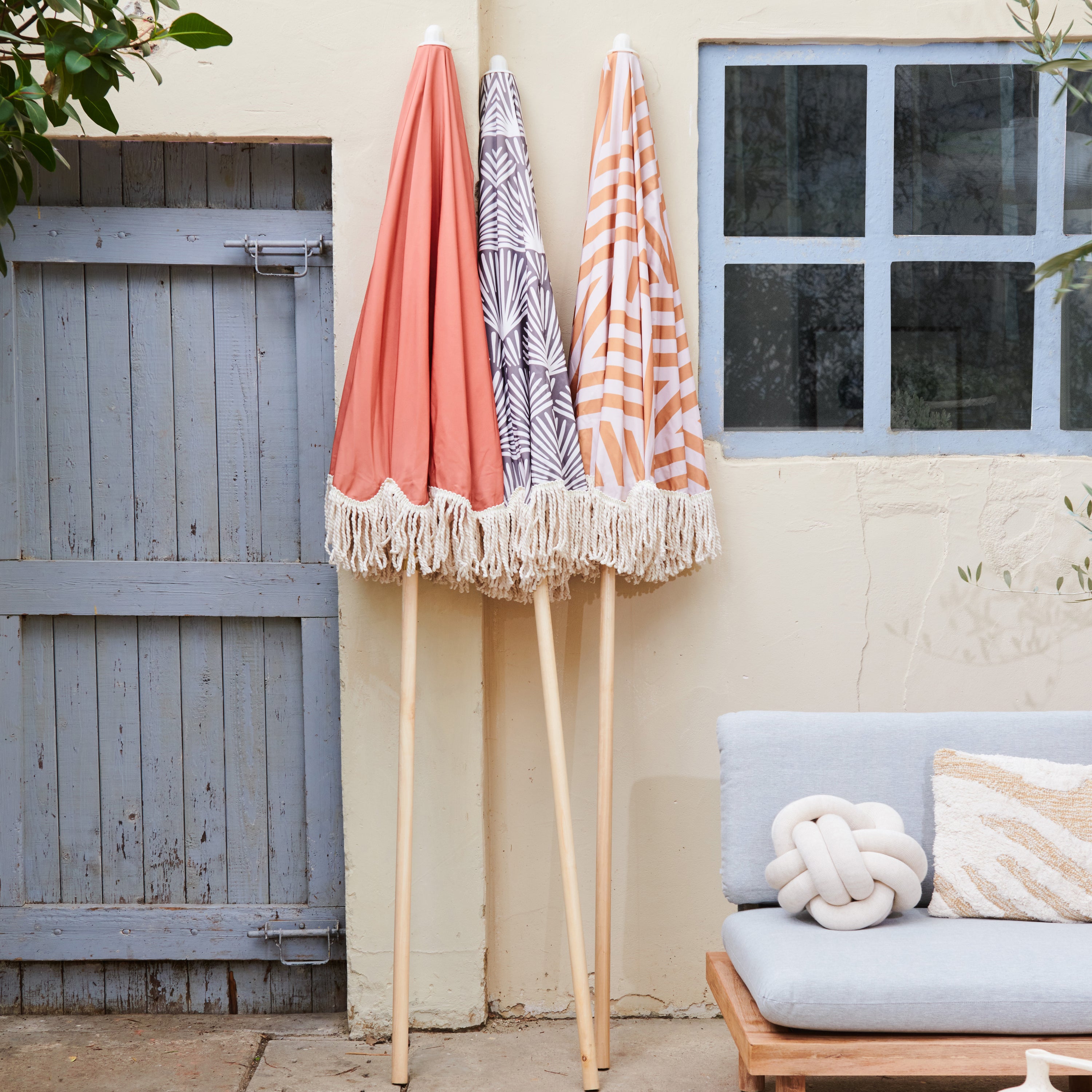 Blokker Breez Parasol Ø 200 cm - Terra