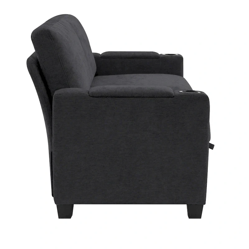 Versatile Chenille Storage Loveseat Sofa