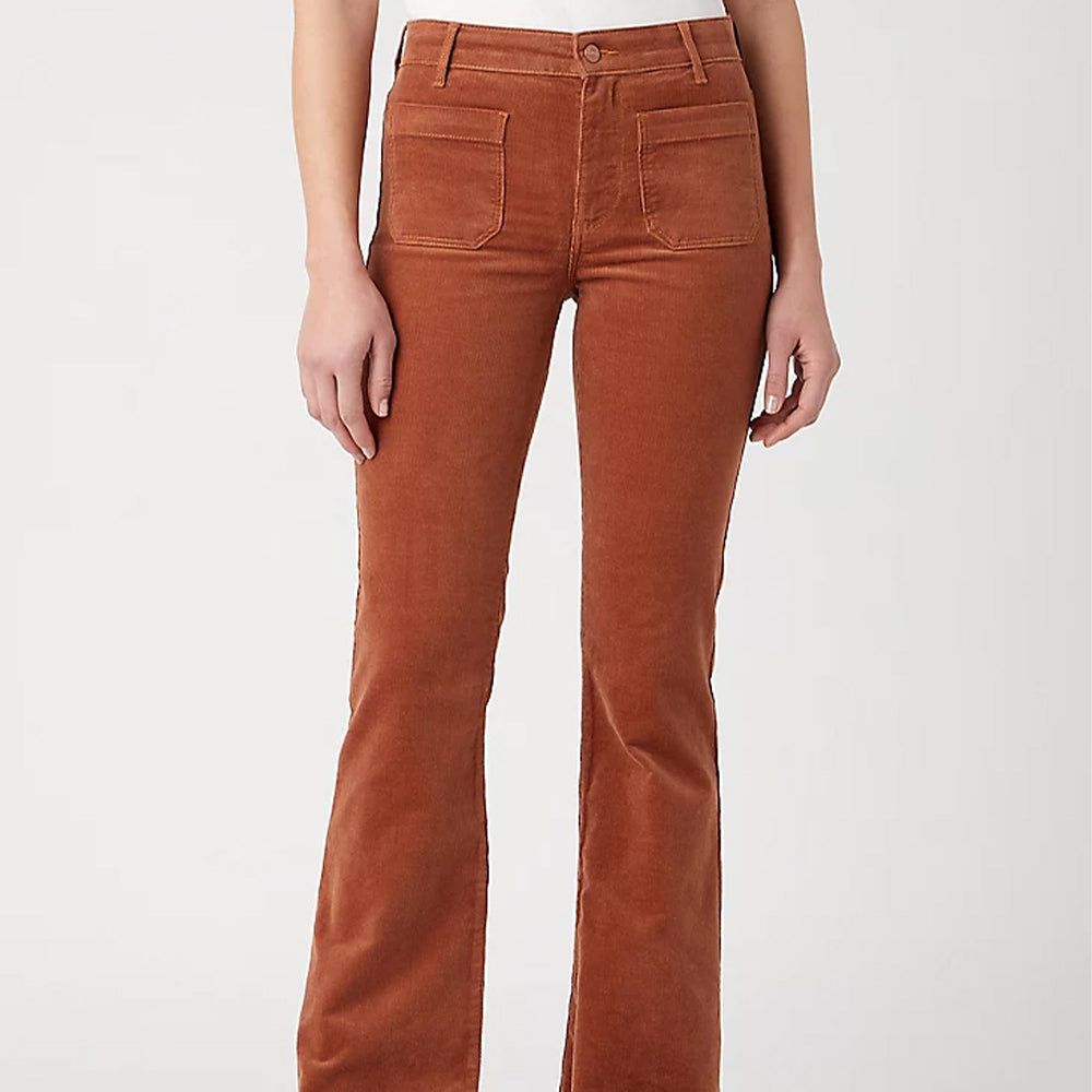 Wrangler - Pantalon Flare - Marron