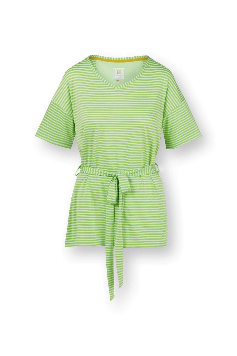 Tonya Top Short Sleeve Little Sumo Stripe Green