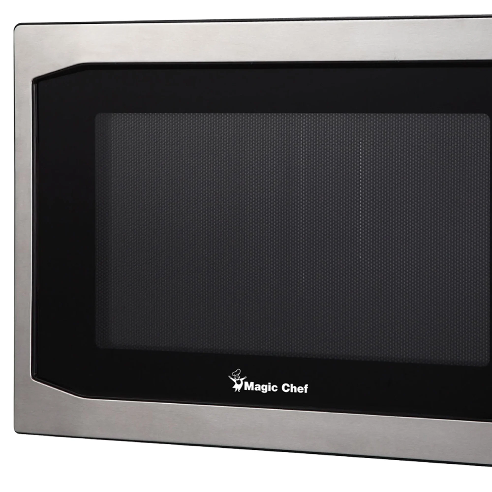 Magic Chef 1.6 Cu. ft. 1100W Countertop Microwave Oven with Push-Button Door in Black, New