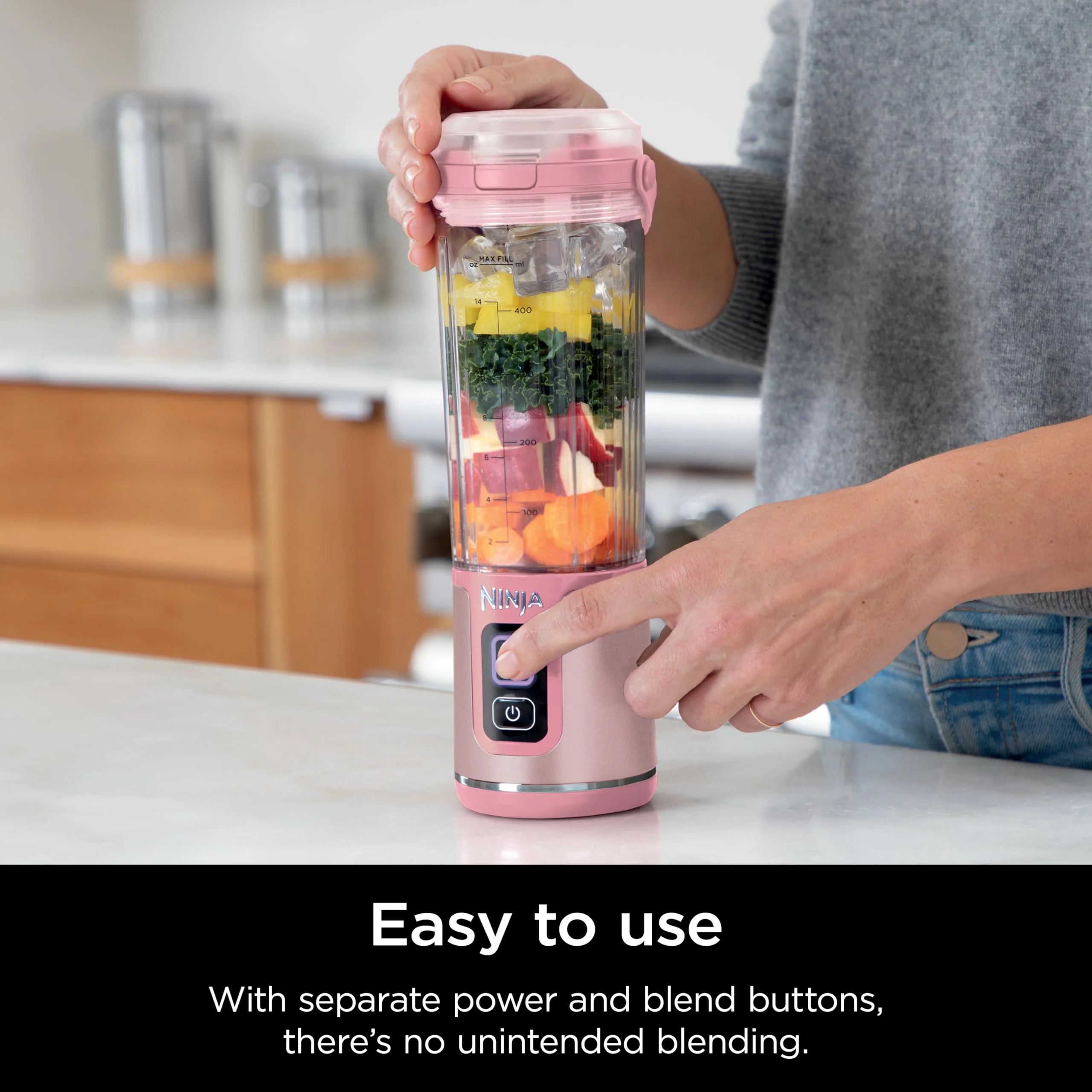 Ninja Blast Portable Blender, Cordless, 18oz. Vessel, Personal Blender for Shakes & Smoothies, BPA Free, Leakproof Lid & Sip Spout, USB-C Rechargeable, Dishwasher Safe Parts, Metallic Purple, - Image 90