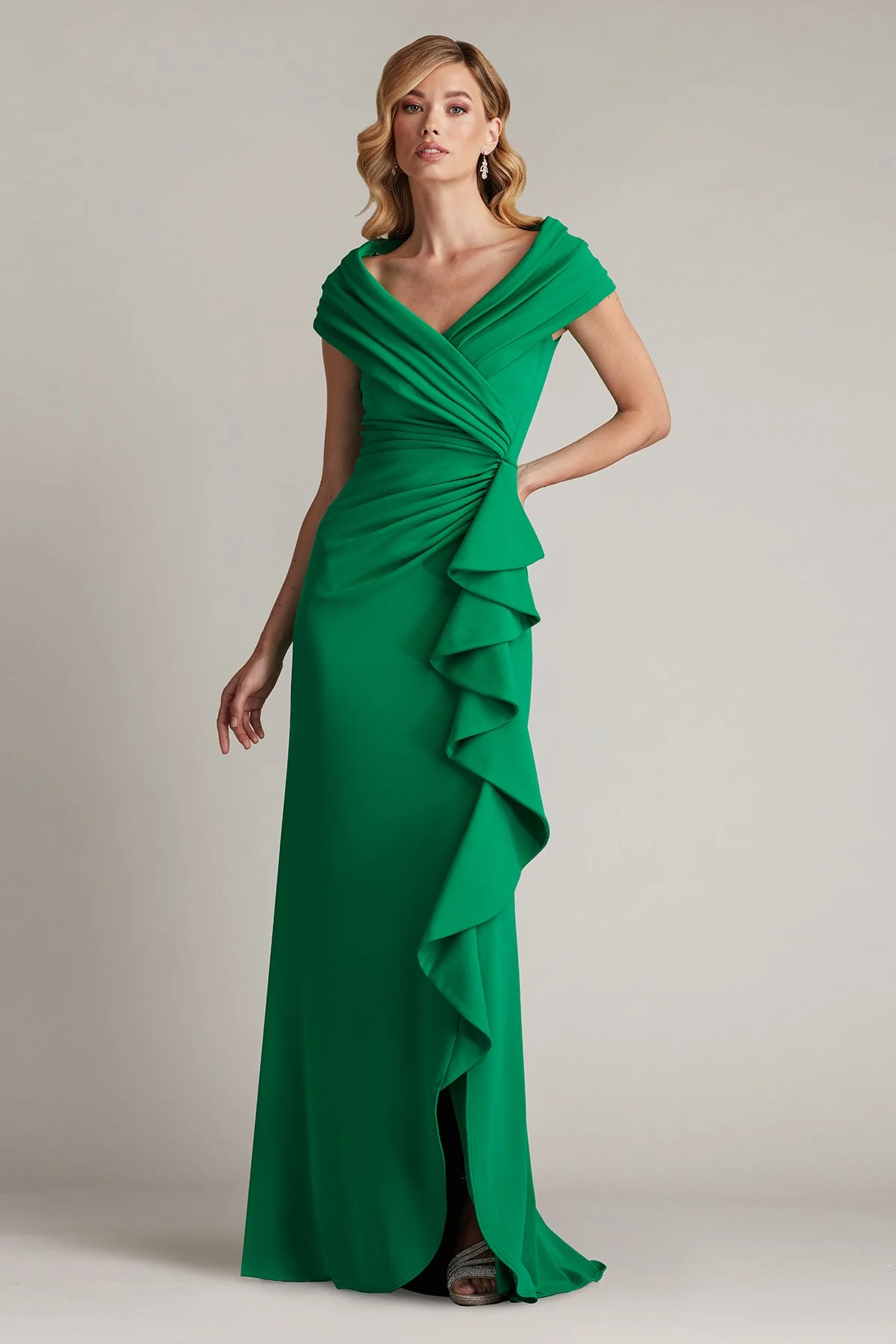 Talise Waterfall Flounce Gown - Special Events Unlimited