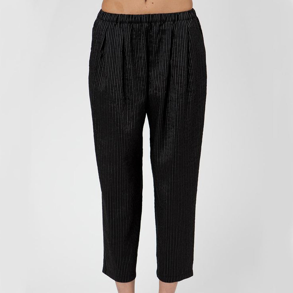 Apuntob - Pantalon Rayures - Noir