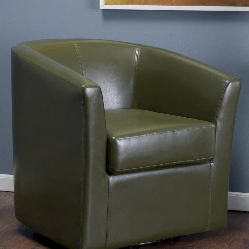 Christopher Knight Home Daymian Swivel Club Chair - Dimensions: 29" D x 30.2" W x 30.5" H
