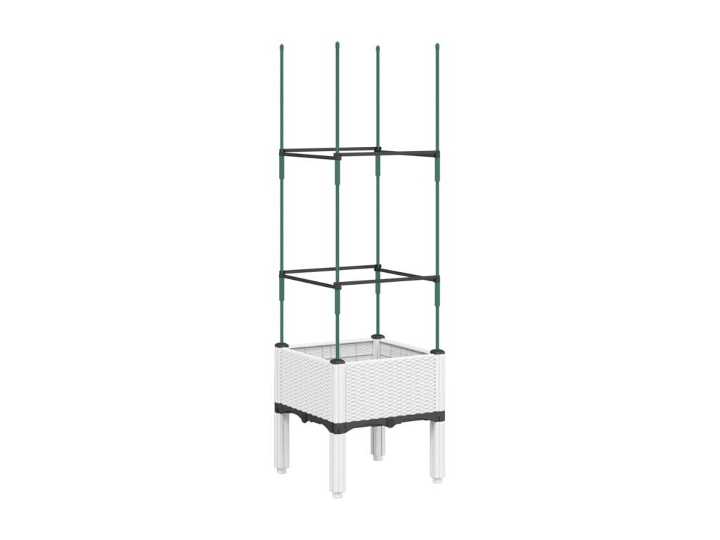 Con Decoratodo nrejado PP blanco 40x40x142,5 cm