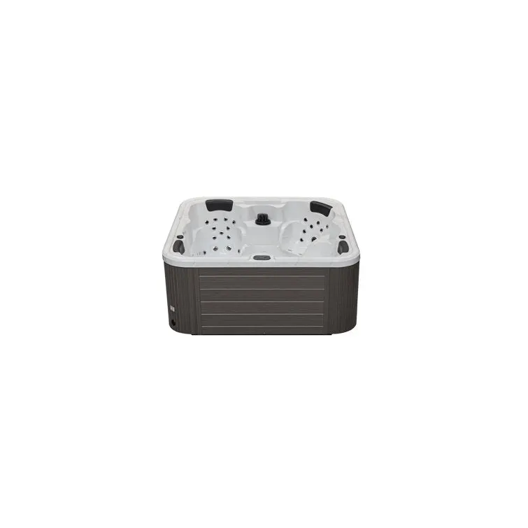 Luxury Spas 61 – Jet Acrylic Square Hot Tub with Ozonator in Gray