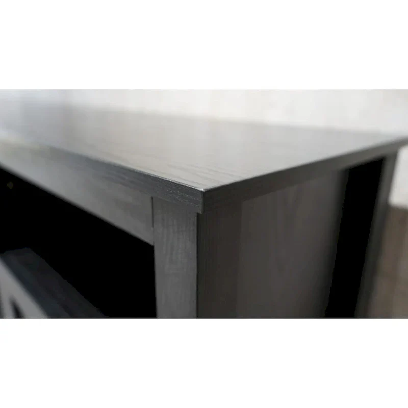 Rustic Farmhouse TV Stand Entertainment Center with Storage Cabinets - Easy Assembly for Living Room - Medium Size