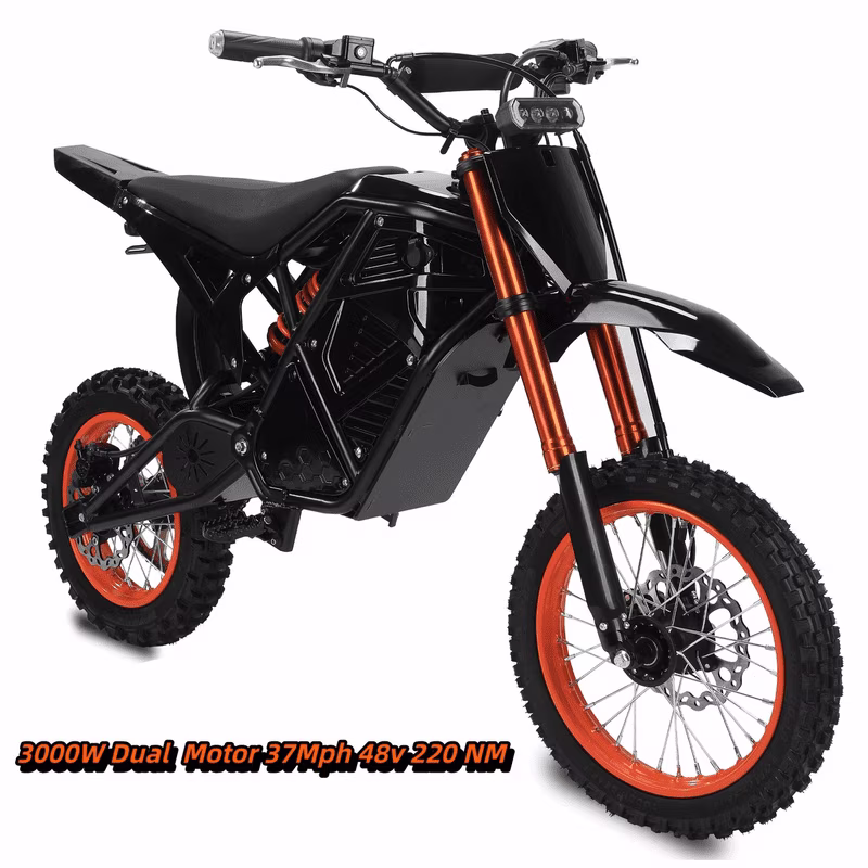 GT73 PRO 338 NM Electric Dirt Bike for Adults,3000W(Peak)Dual Motor 50Mph Max Speed,60V 50MPH 36.4AH Dual Battery Ebike,85 Miles Range, 25