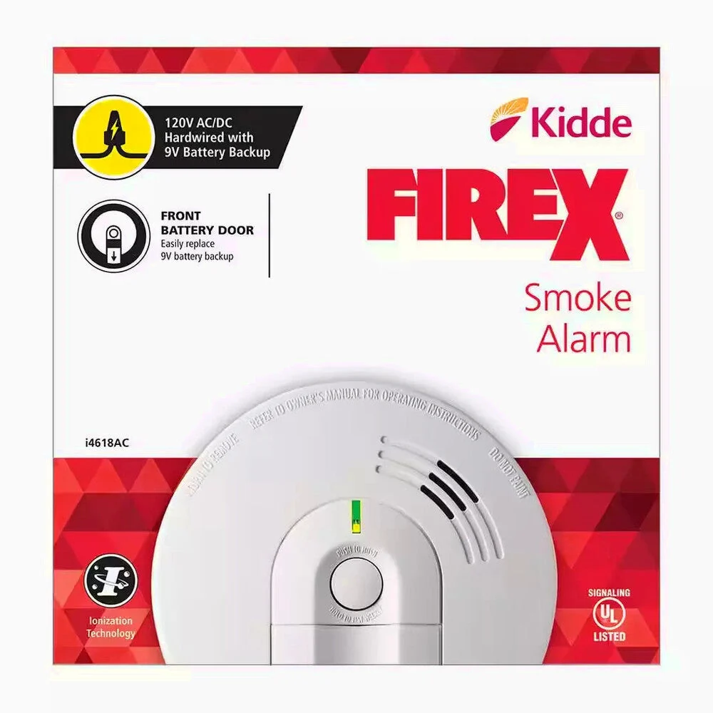 Firex Hardwired Ionization Smoke Detector 4-Pack - i4618 - Image 3 Firex Hardwired Ionization Smoke Detector 4-Pack - i4618 - Image 3