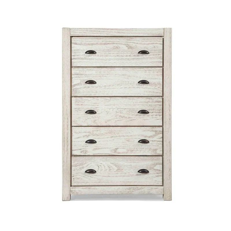 Montauk Solid Wood Chest with 5 Drawers by Grain Wood Furniture
