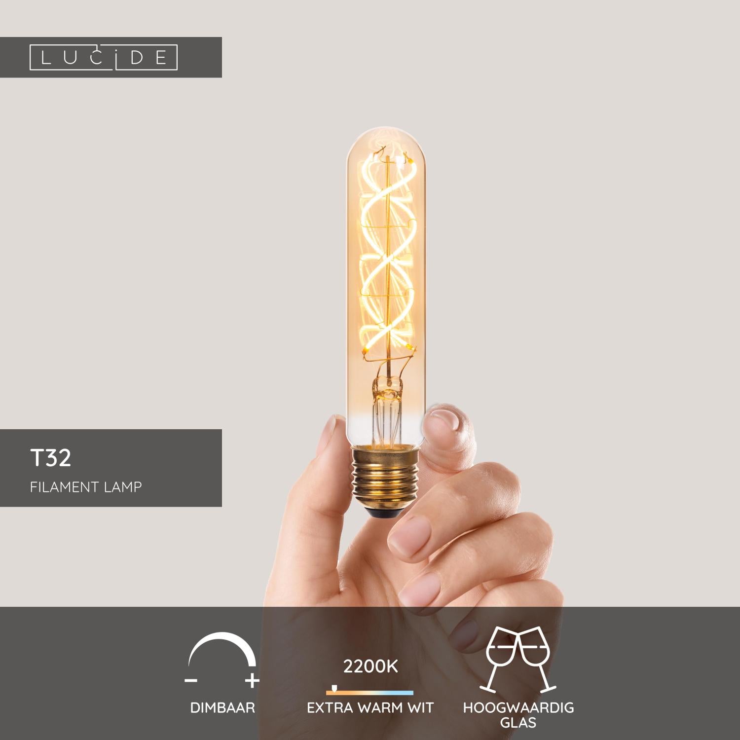 Lucide T32 Filament lamp - Amber
