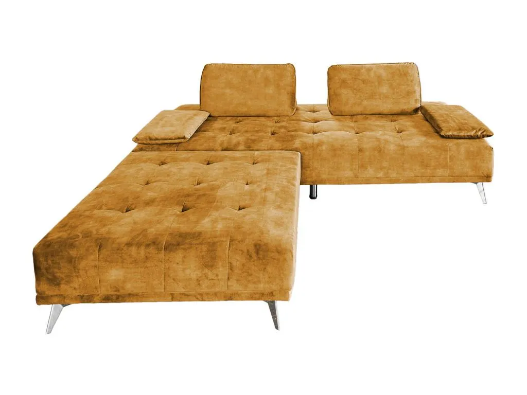 Sofá - marrón rojizo terciopelo - Sancaldeco VHZT78491
