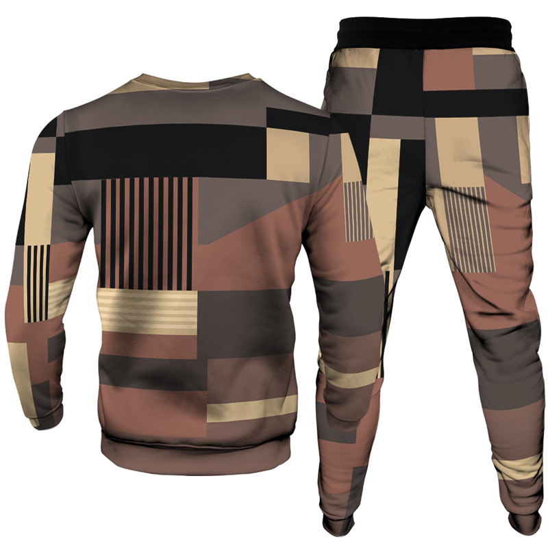 Men's Casual Personality Print Suit 014