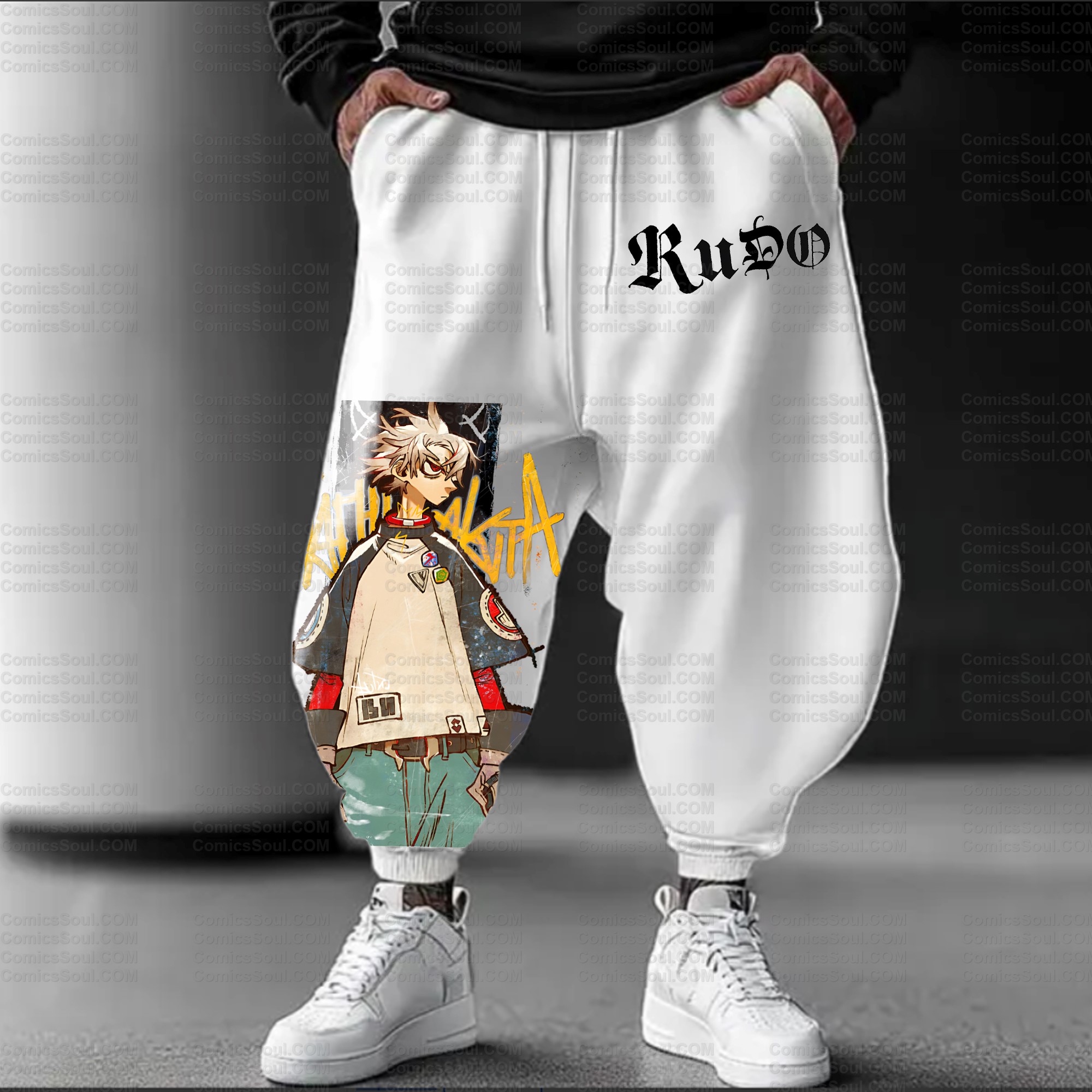 Unisex Anime Inspired Vintage Pants