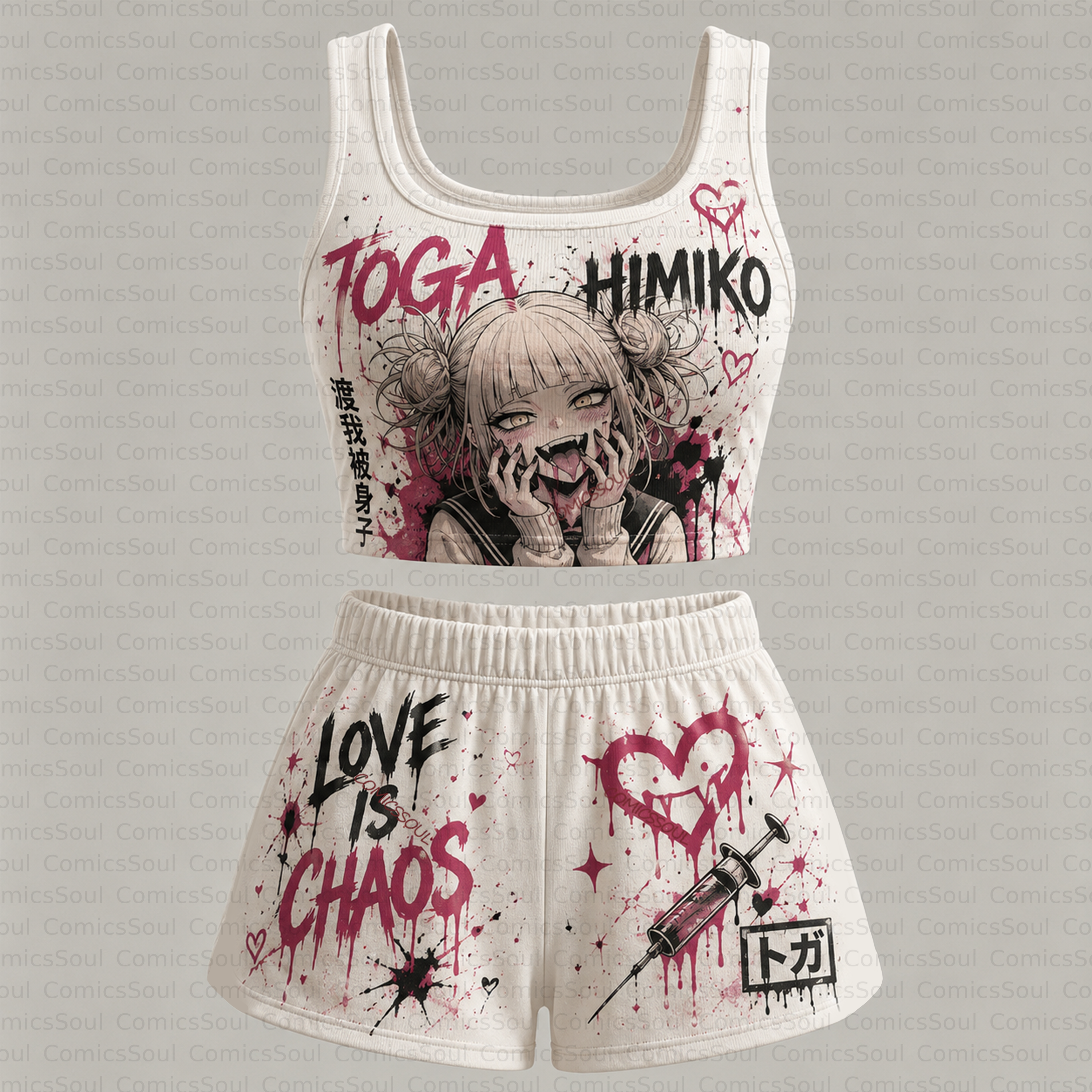 My Hero Academia Vest and shorts Two-Piece Set