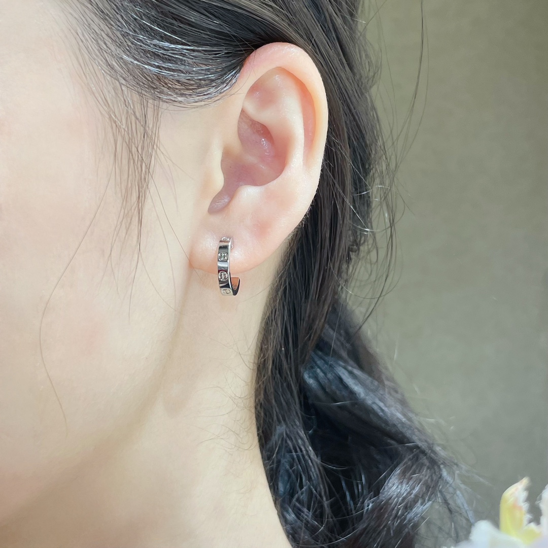 Cartier LOVE Half Hoop Earrings - Original Replica Club