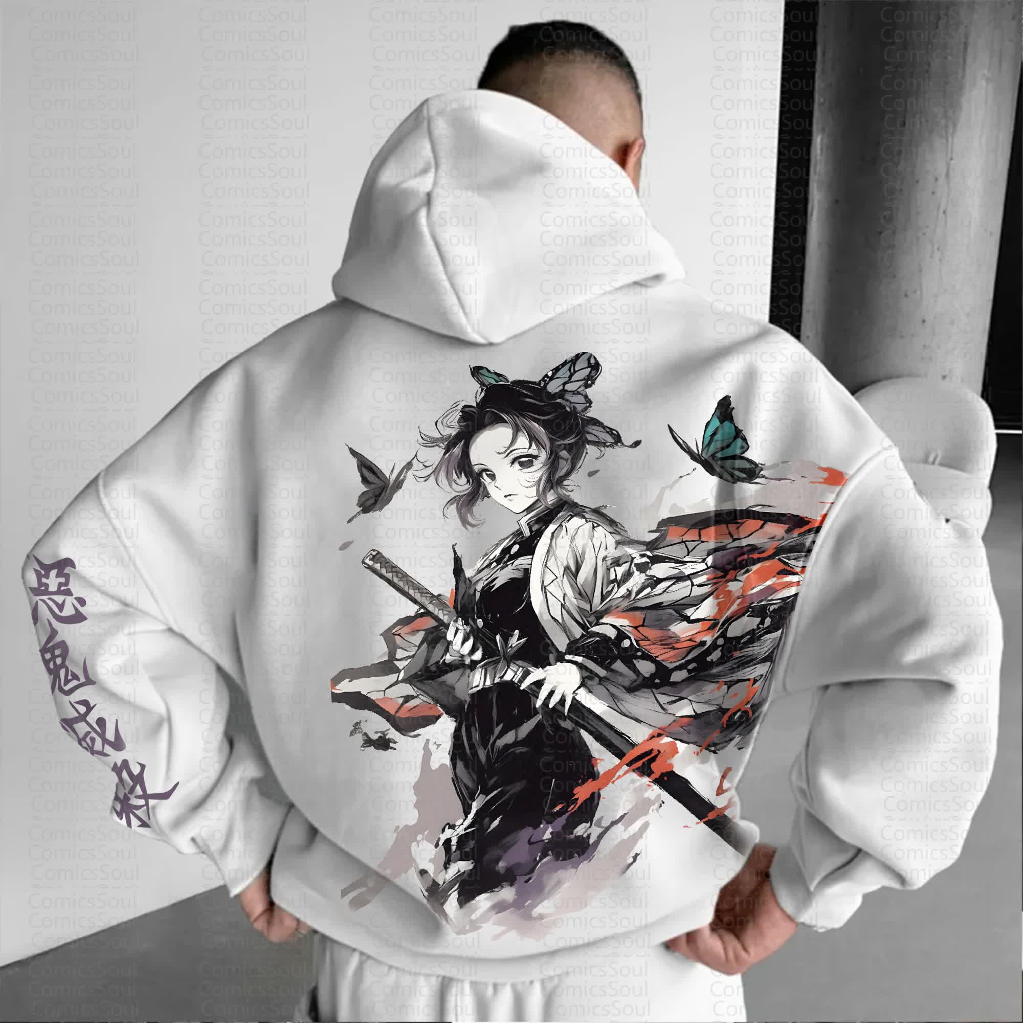 Unisex Anime Graphic Streetwear Vintage Hoodie丨Comicssoul
