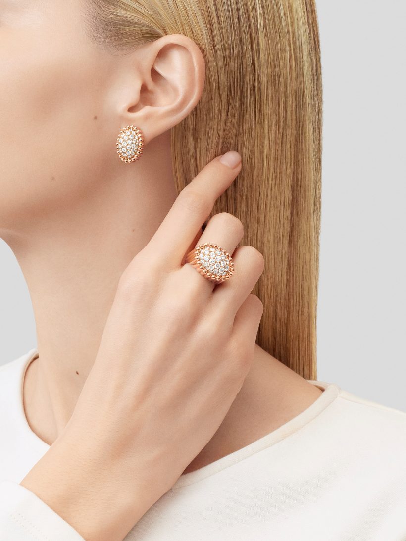 Replicate Perlée diamonds pavé earrings(1:1 replica) - Original Replica Club