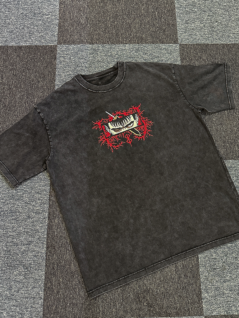 Guts Embroidery Tee TeeThreads Sustain the Scene with Custom Apparel