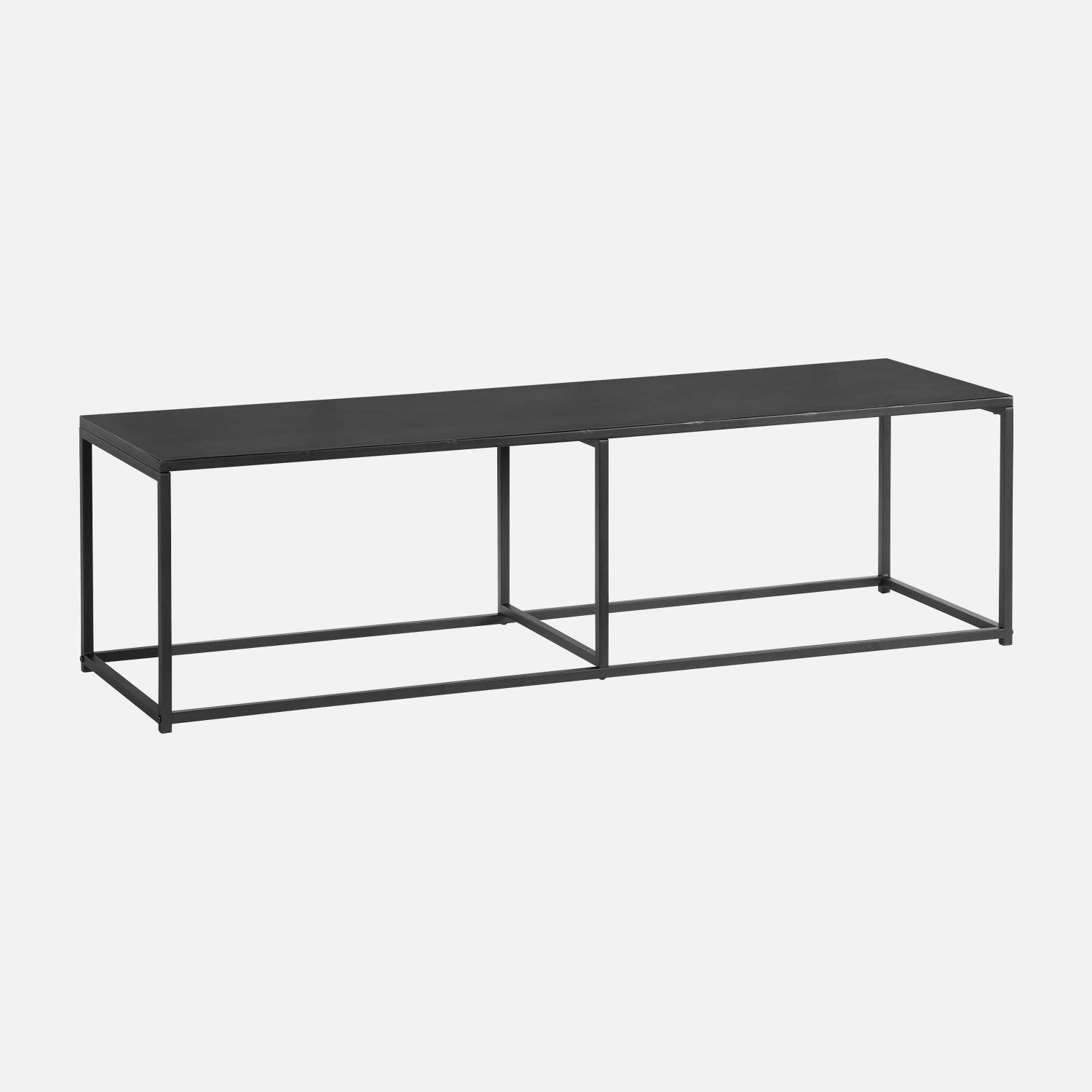 Industrielle - Mueble TV de metal con barra de refuerzo, 140cm