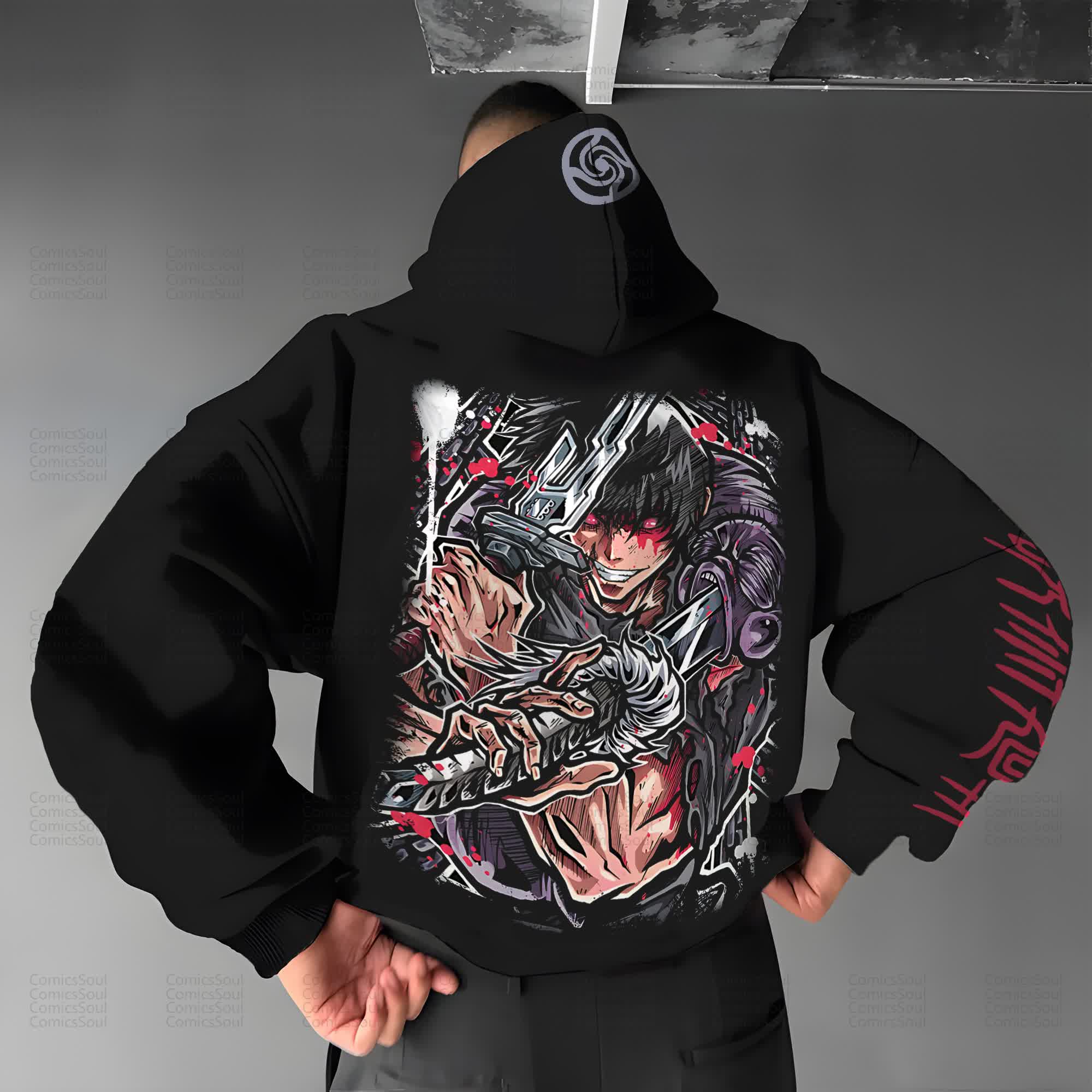 Unisex “Comicssoul” Anime Graphic Streetwear Vintage Hoodie