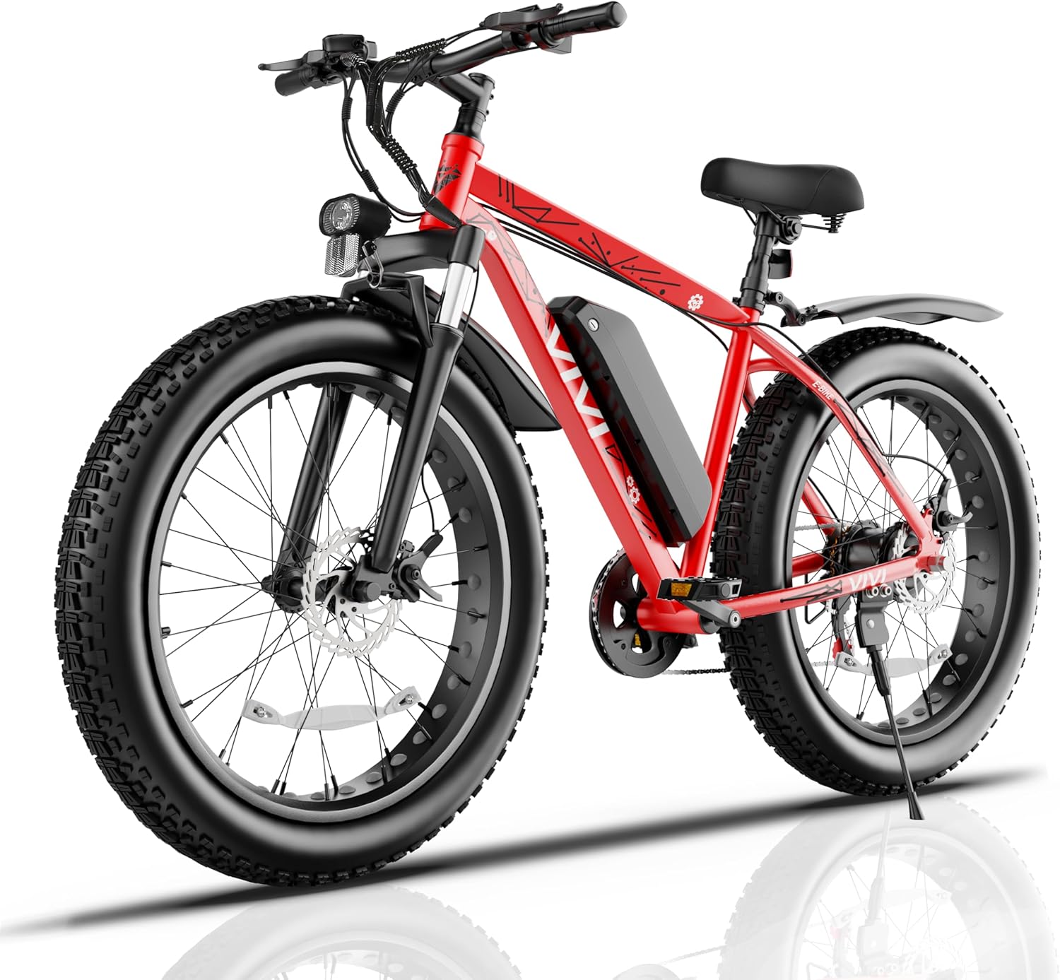 WAYFAIR Vivi F26FUL Electric Bike Peak 1000W 26 X 4.0 Fat Tire Electric Bike With 48V 13Ah Removable Battery, 7Speed, Top 26Mph, Cruise Control, Up To 60 Miles For Commuting, Beach,Snow, UL2849 Certified