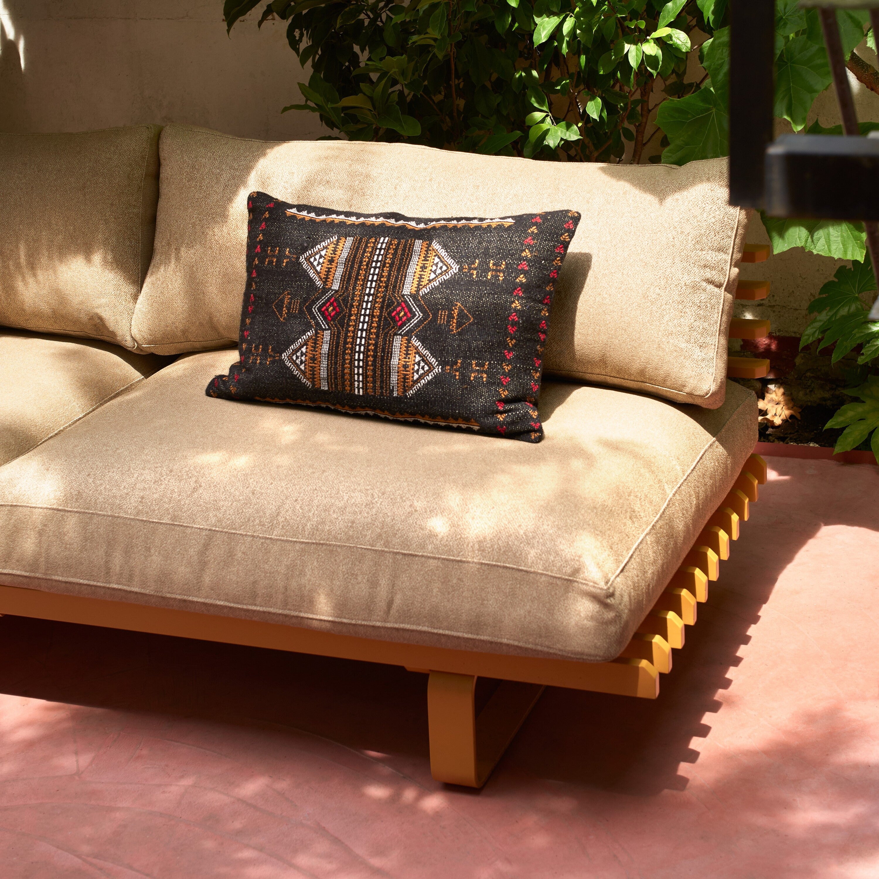 HKliving Lounge Tuinbank Kussenset - Beige