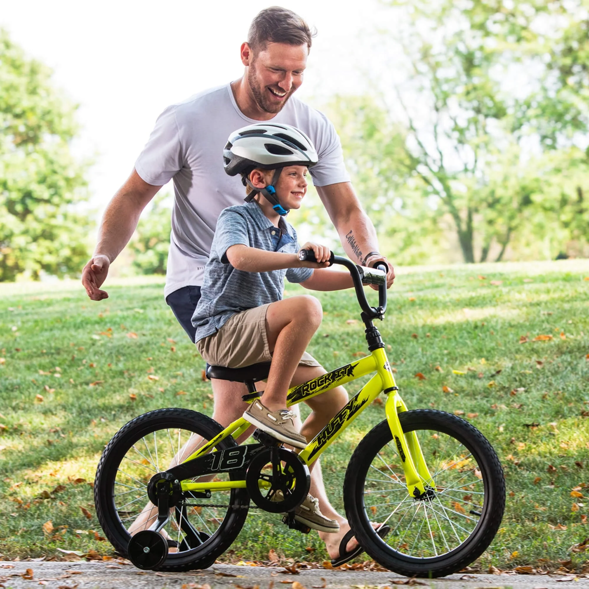 18 in. Rock It Boy Kids Bike, Neon Powder Yellow - Image 6