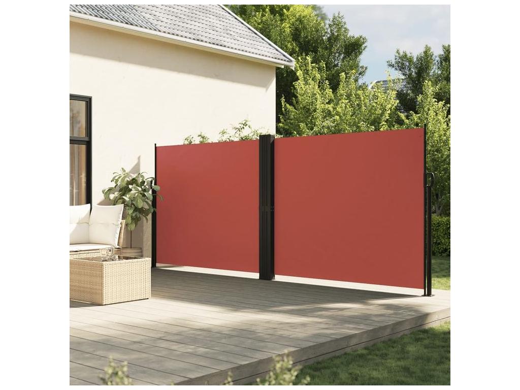 Mubdelu Toldo lateral retráctil terracota 160x1000 cm Naranja