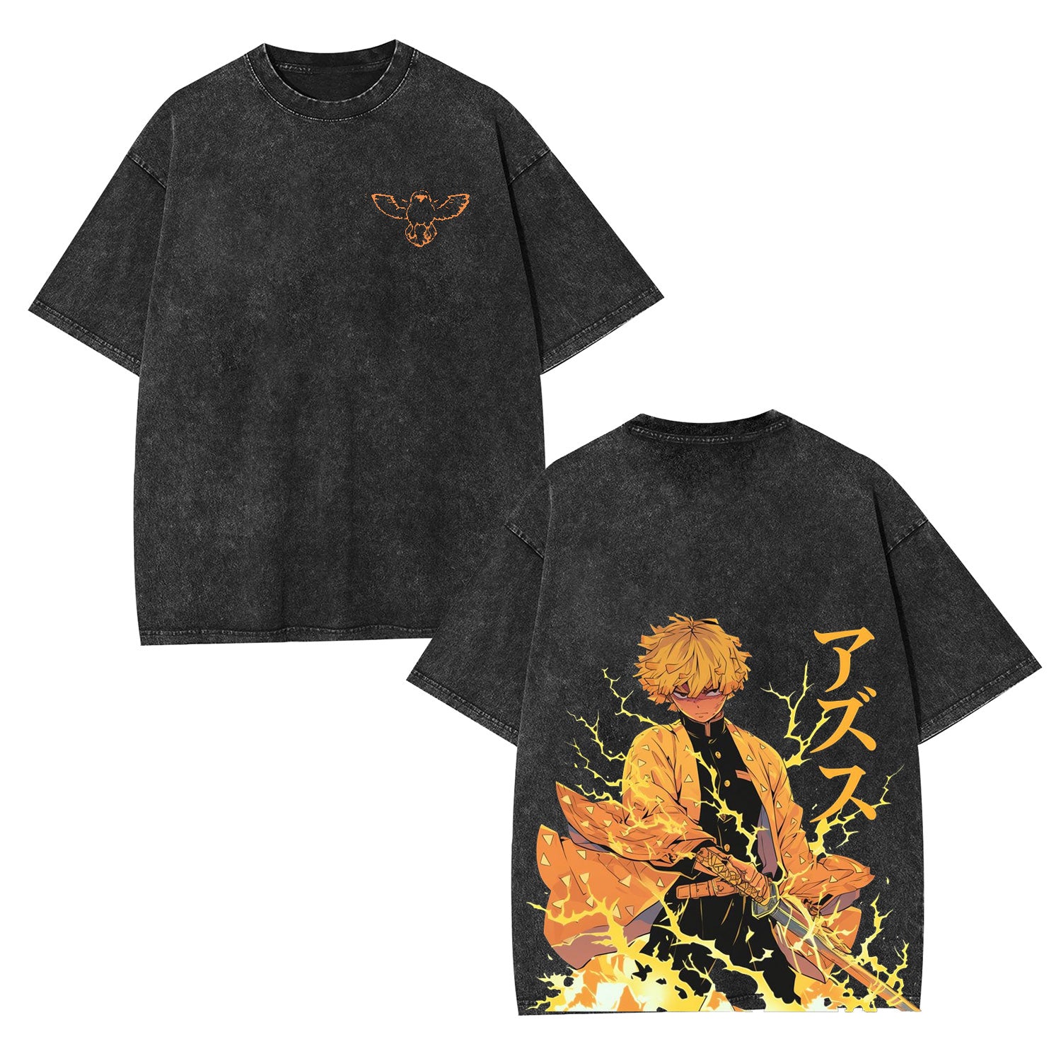 Unisex Anime Inspired Vintage Washed T-Shirt丨Comicssoul