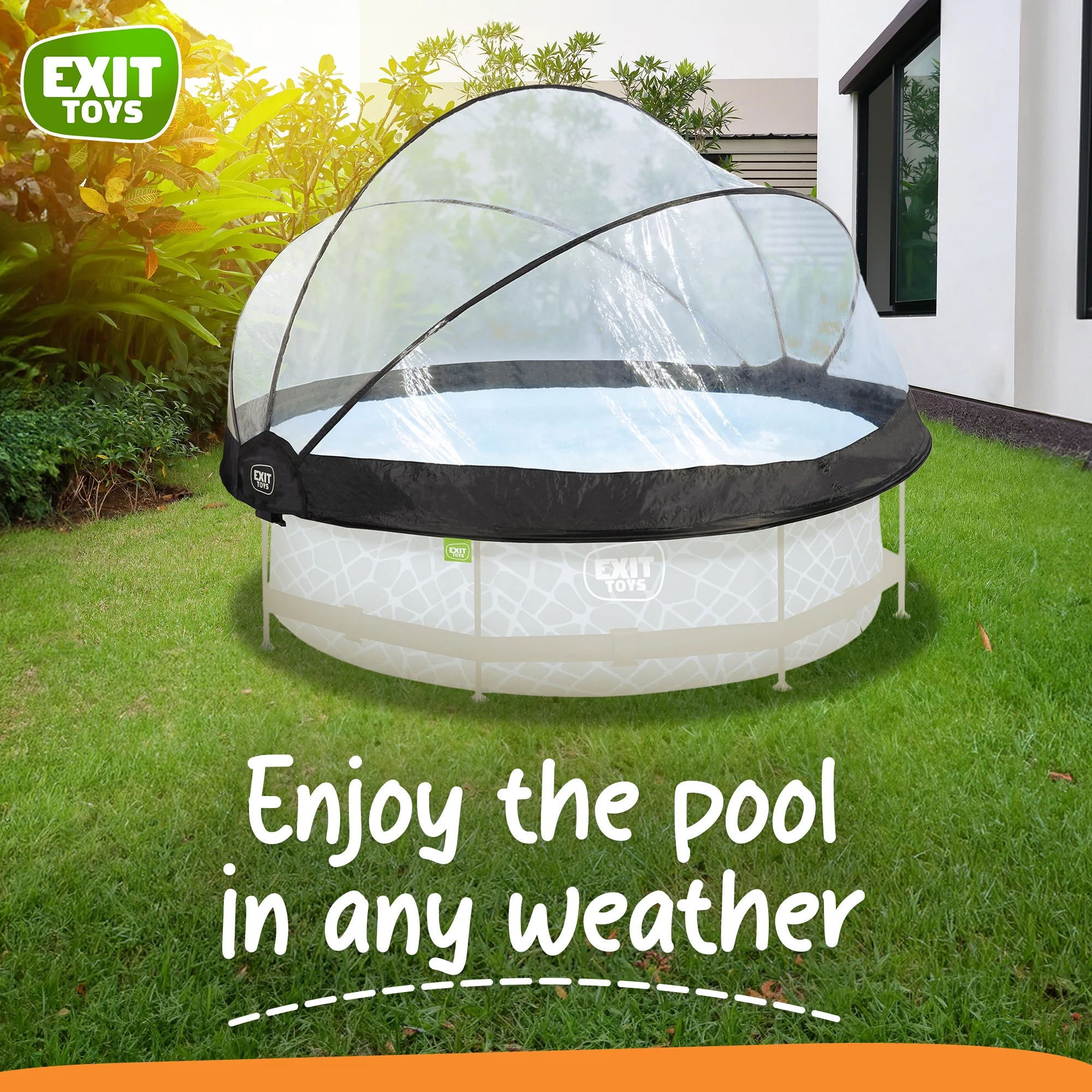 EXIT Toys UV Resistant Pool Covers, PVC Transparent, 104" x 104" x 55" - Image 24