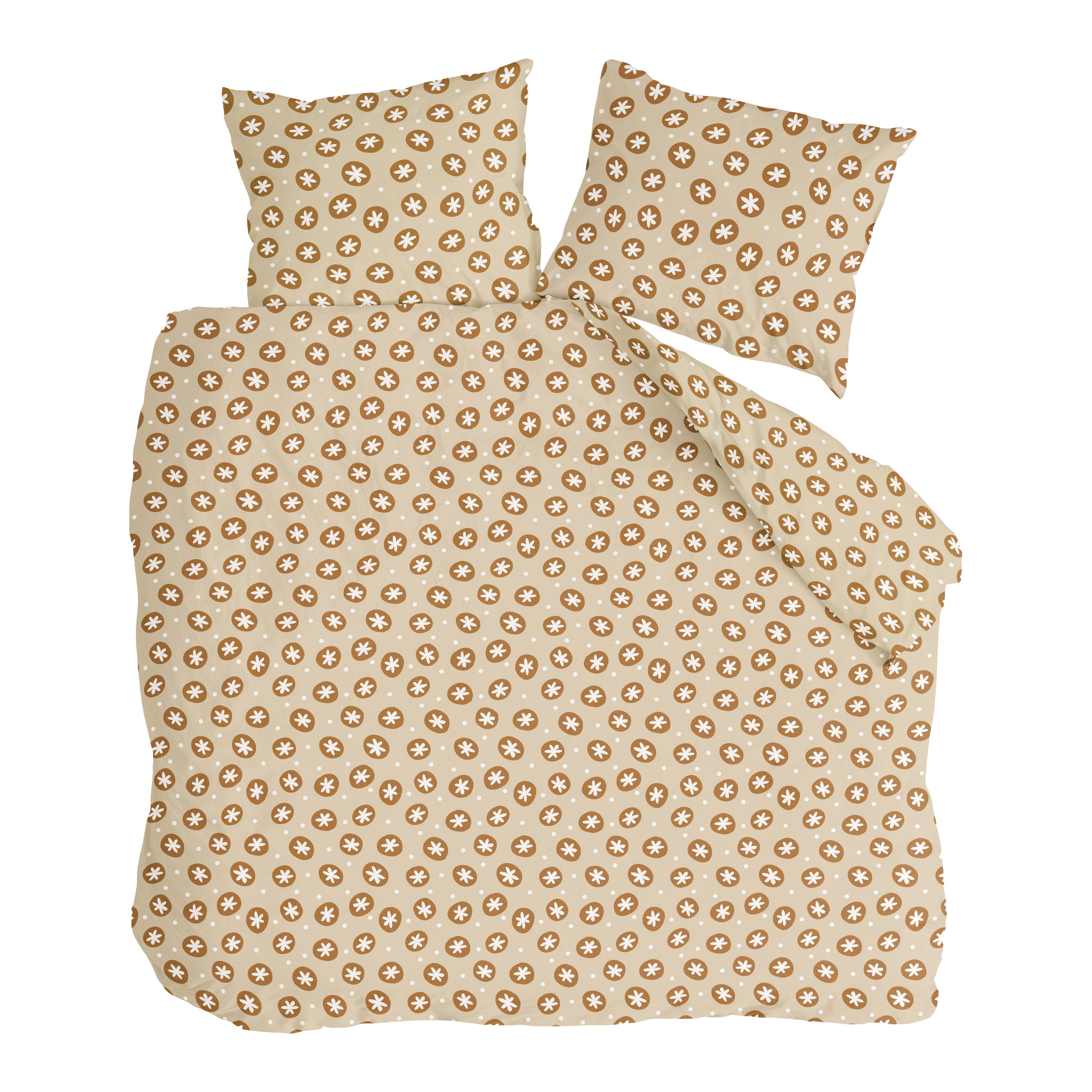 Walra Bubble Stars Dekbedovertrek 240 x 220/240 cm - Beige