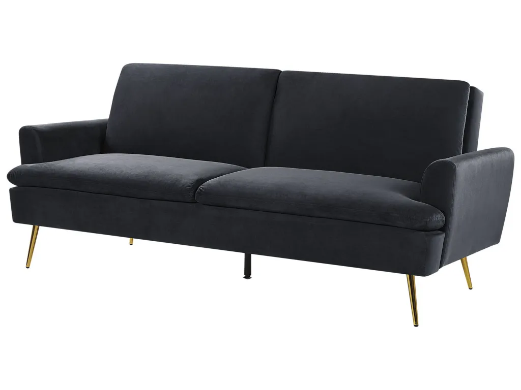 Sofá cama Jmmhogar Negro Terciopelo