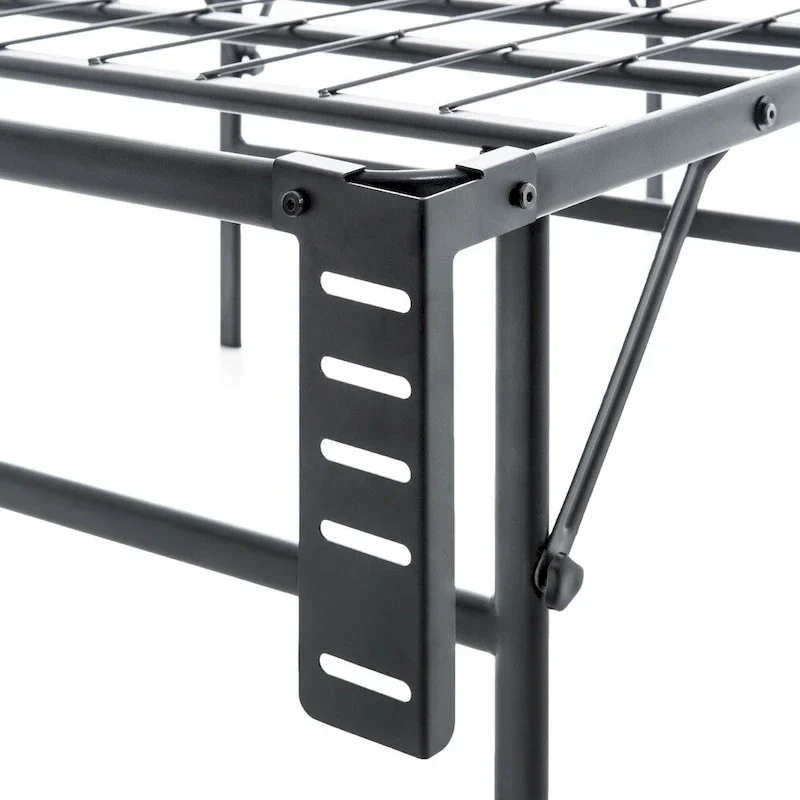 Brookside Foldable Full-Size Platform Bed Frame with Integrated Box Spring